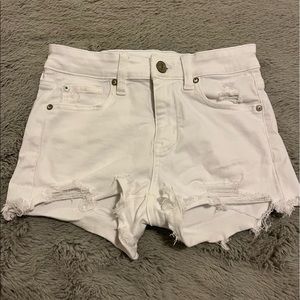 American Eagle Hi-Rise Shortie Jean Shorts